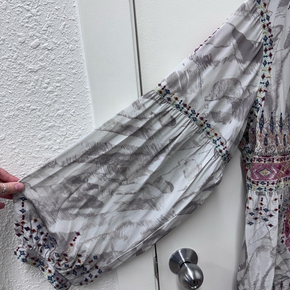 Biya Johnny Was Deliza Bohemian Silk Blouse - Picture 6 of 11